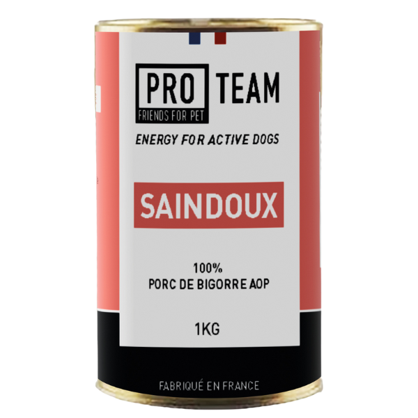 PRO TEAM SAINDOUX - Complément alimentaire chien actif - 1KG