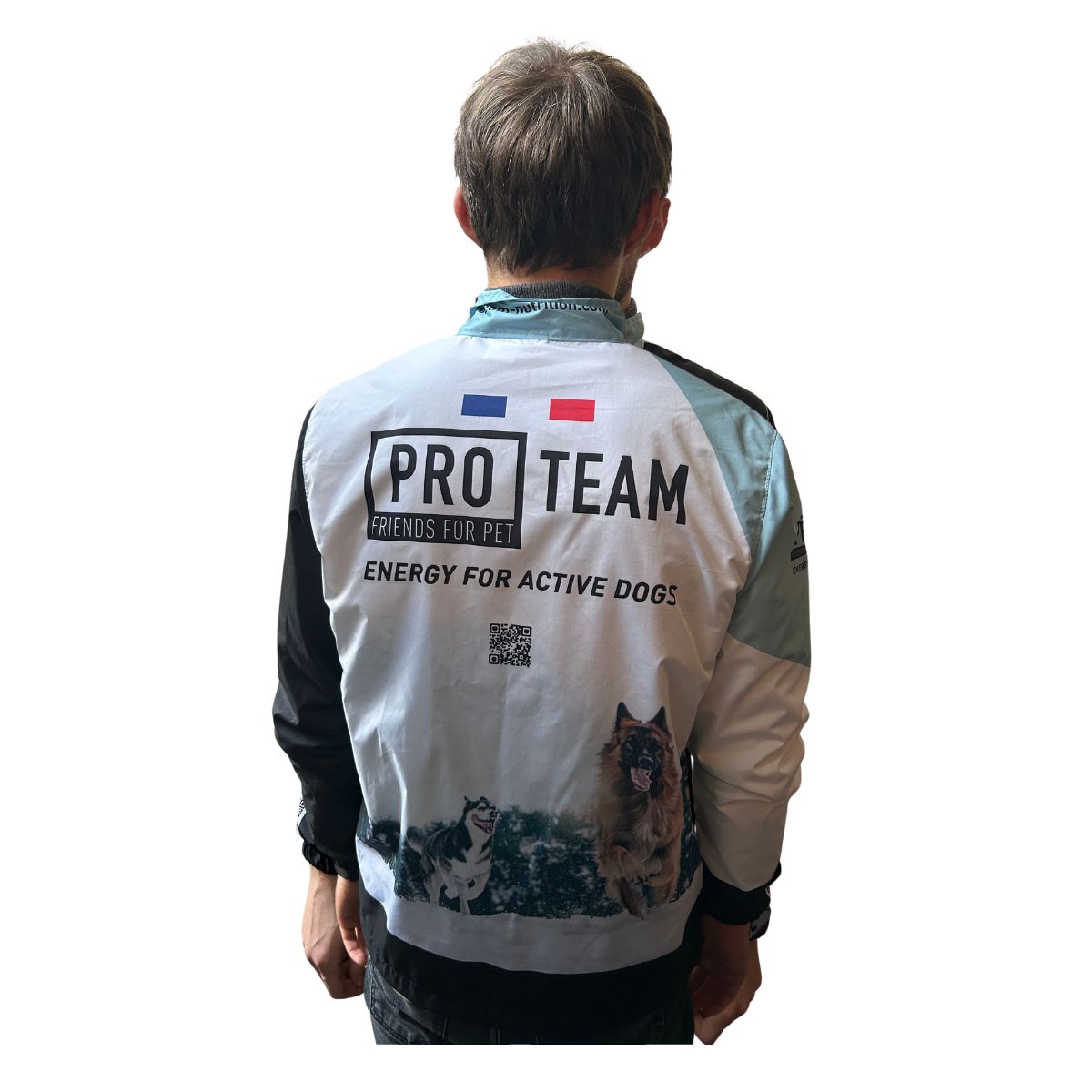 veste coupe vent eleveur de chien