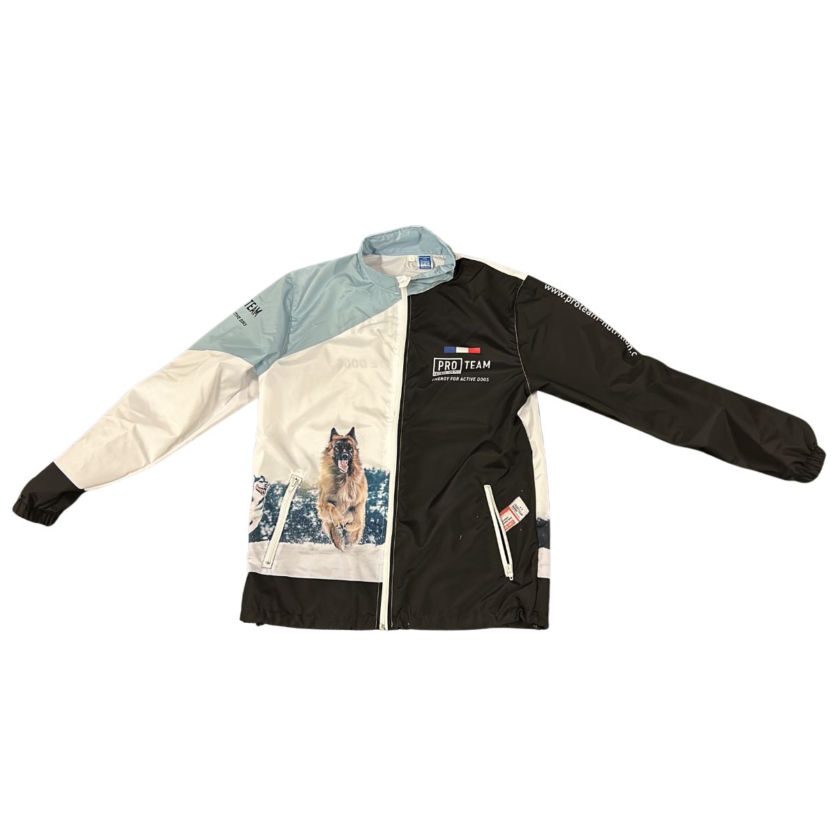 veste coupe vent eleveur de chien