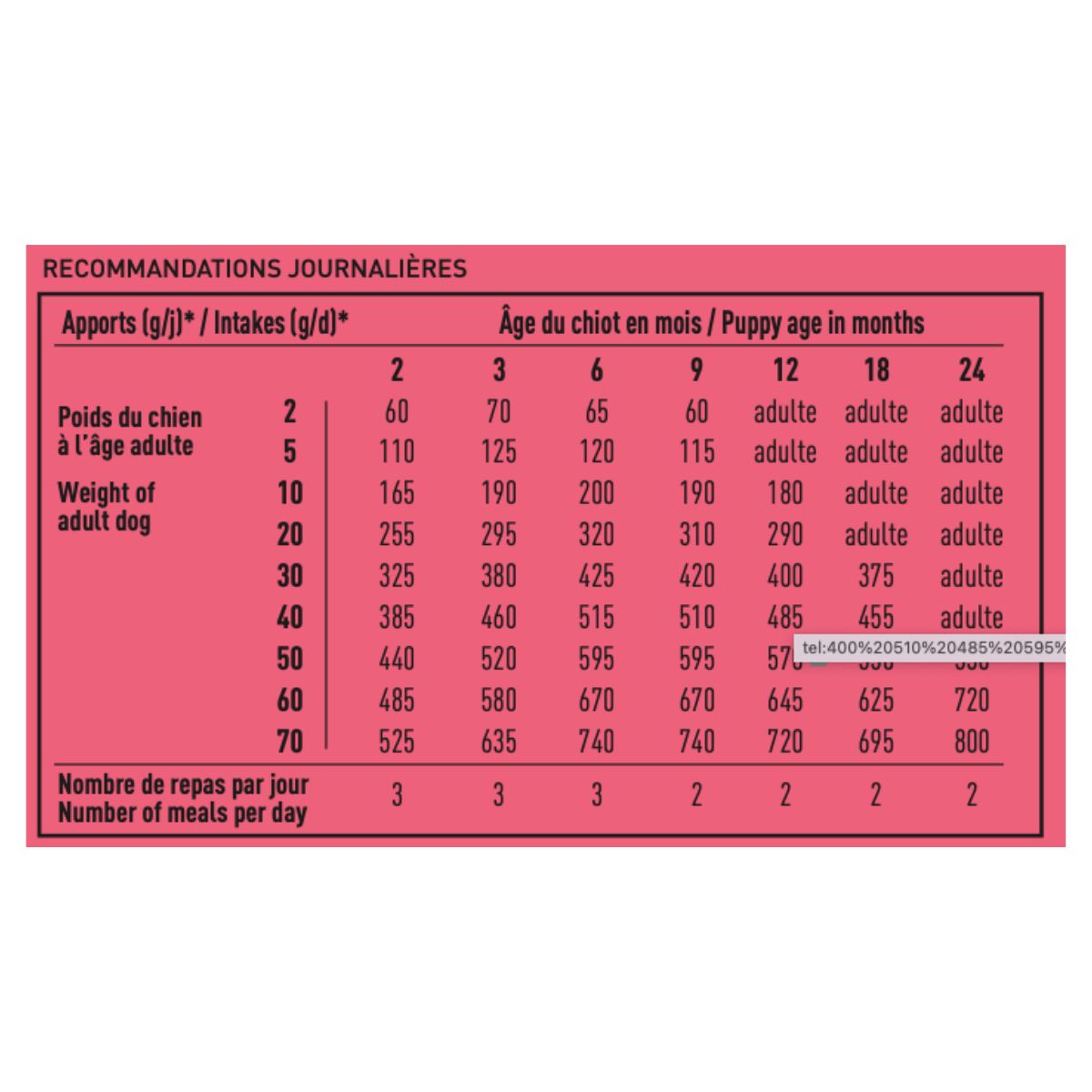 croquette pour chiots chien junior sportif proteam