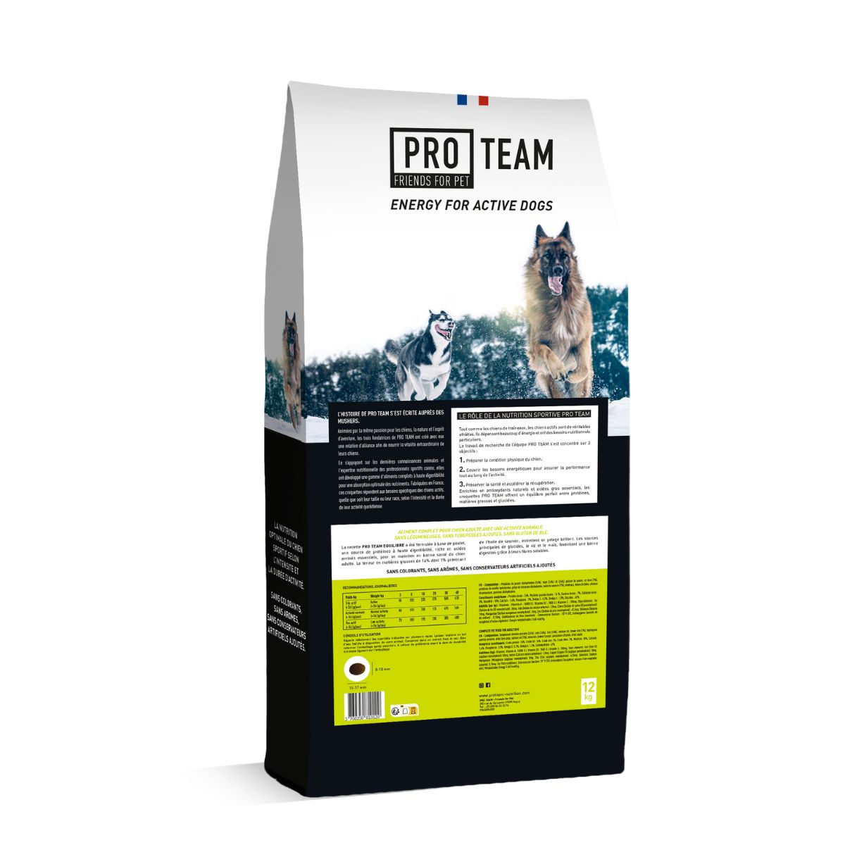croquette pour chien sportif proteam equilibre 3700