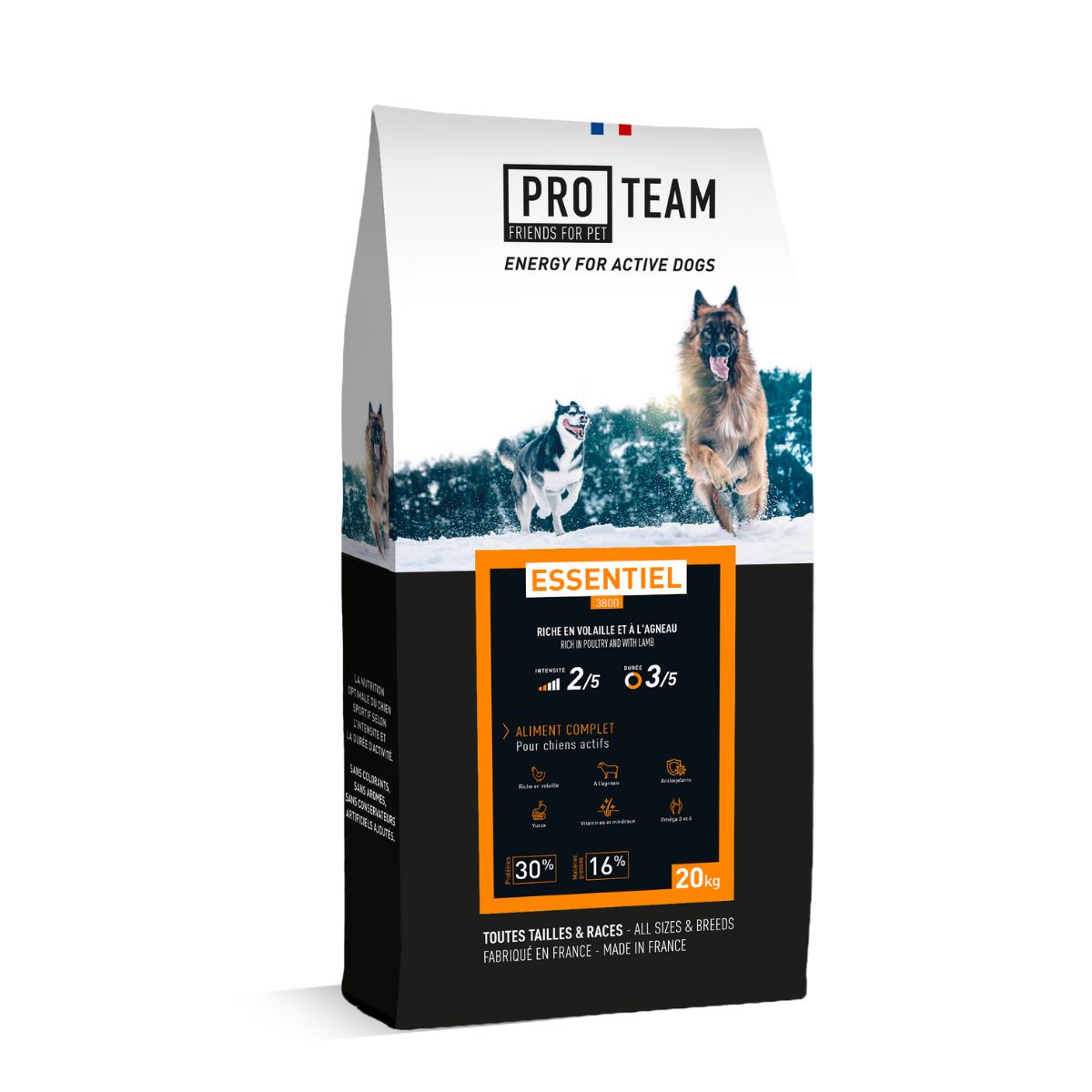 croquette pour chien sportif proteam essentiel 3800