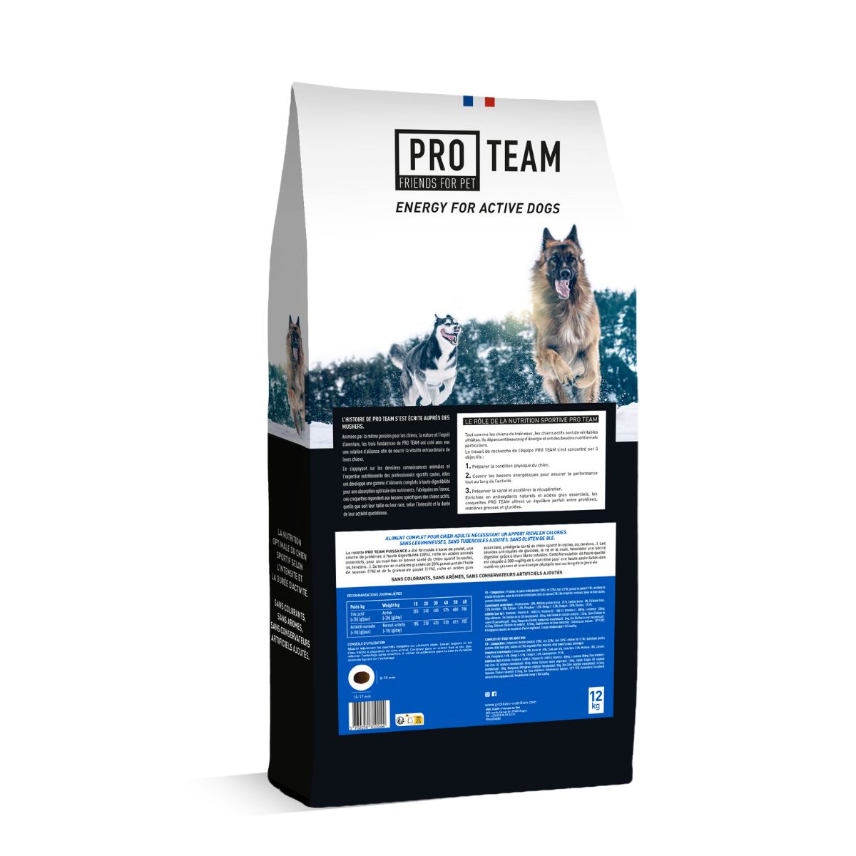 croquette pour chien sportif proteam puissance 4000