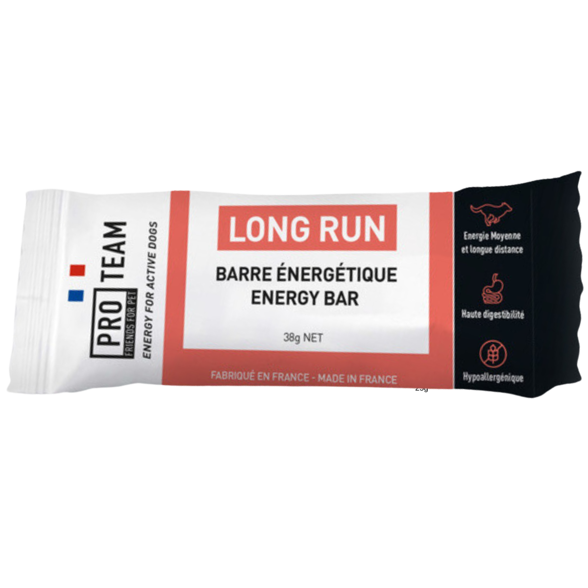 PRO TEAM LONG RUN -Complément alimentaire – Barre énergétique – Hypoallergénique – Hyperdigestible