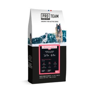 croquettes chiot actif PRO TEAM Croissance 4000 - Dog food for puppy growth PRO TEAM CROISSANCE 4000 for puppies