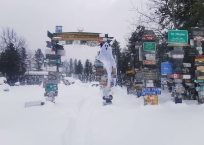 Sur les routes enneigées du Grand Nord