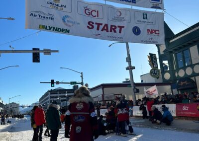 Départ de l'Iditarod en Alaska